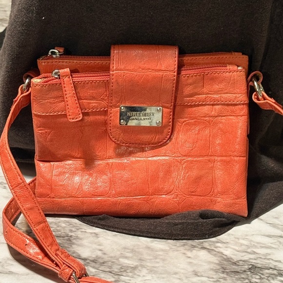 Nine West Orange Crossbody Bag - Picture 2 of 8
